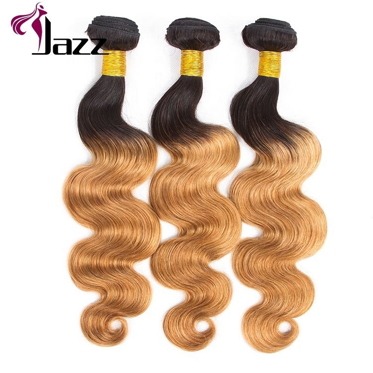 100% Unprocessed Brazilian Body Wave Human Hair Weave Ombre Bundles Hair Virgin Cuticle Aligned Hair