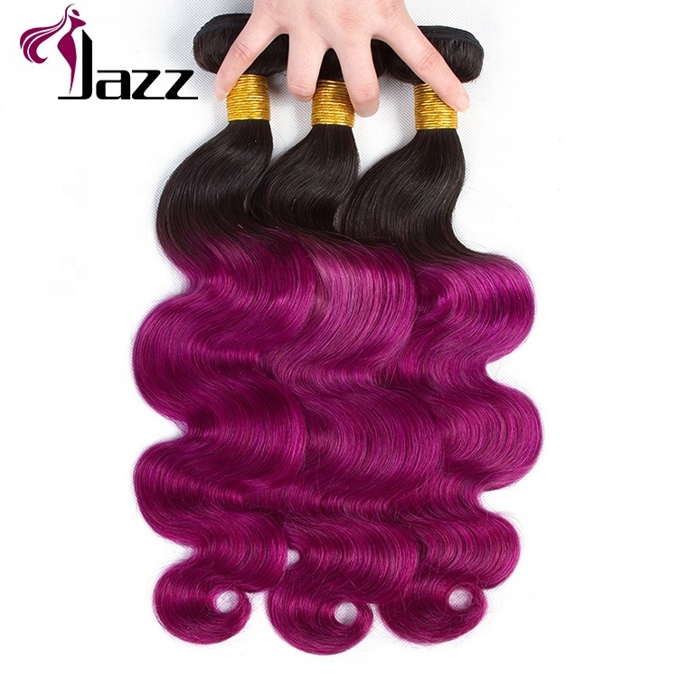 100% Unprocessed Brazilian Body Wave Human Hair Weave Ombre Bundles Hair Virgin Cuticle Aligned Hair