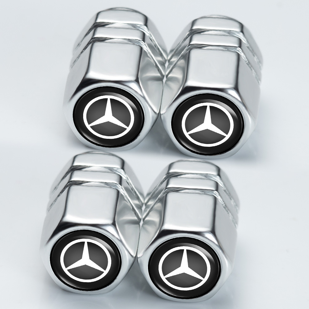 Car Wheel Tire Valve Stem Caps Logo Personality Modification  Accessories Suit for  all models Keychain Keyring Valve Stem Cap