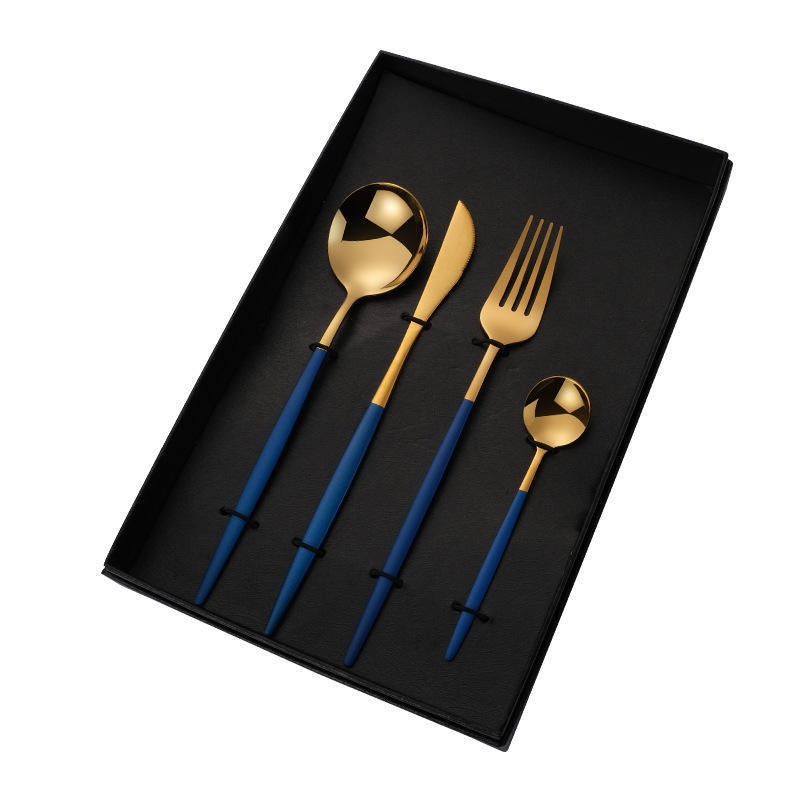 Mirror Polishing Luxury Golden Cutlery Set 18/10 Stainless Steel Cutlery