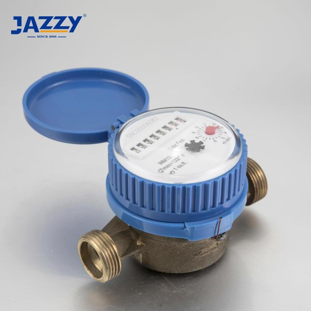 Jazzy plastic body dry dial single jet cold water meter for Potable Water