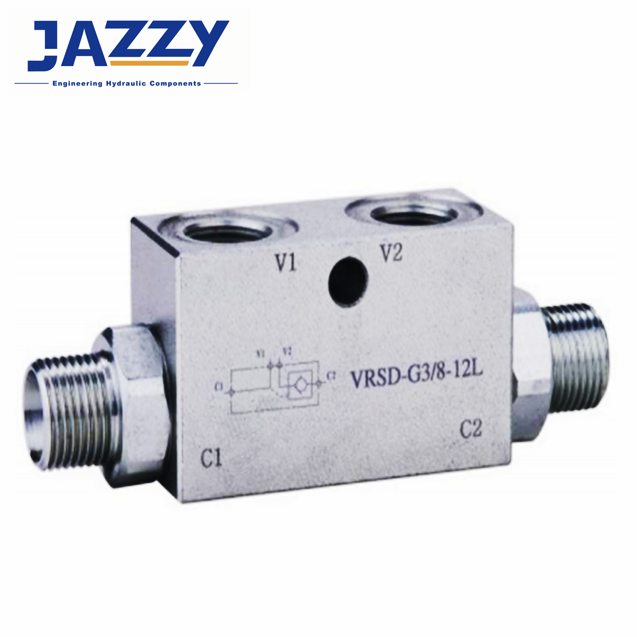 JAZZY single/double pilot check valve single/double eccentric valve hydraulic high pressure ball valve stainless steel