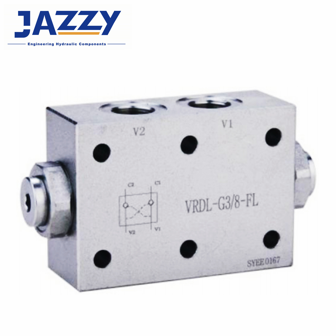 JAZZY single/double pilot check valve single/double eccentric valve hydraulic high pressure ball valve stainless steel