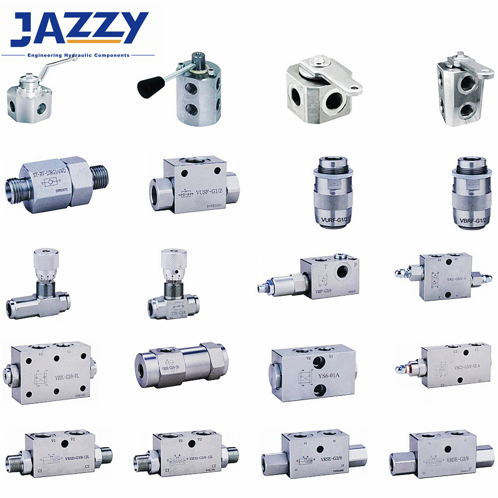 JAZZY SY-RD RZ RV Series Check Valve Single/Dual Pilot Check Valve hydraulic high pressure ball valve stainless steel