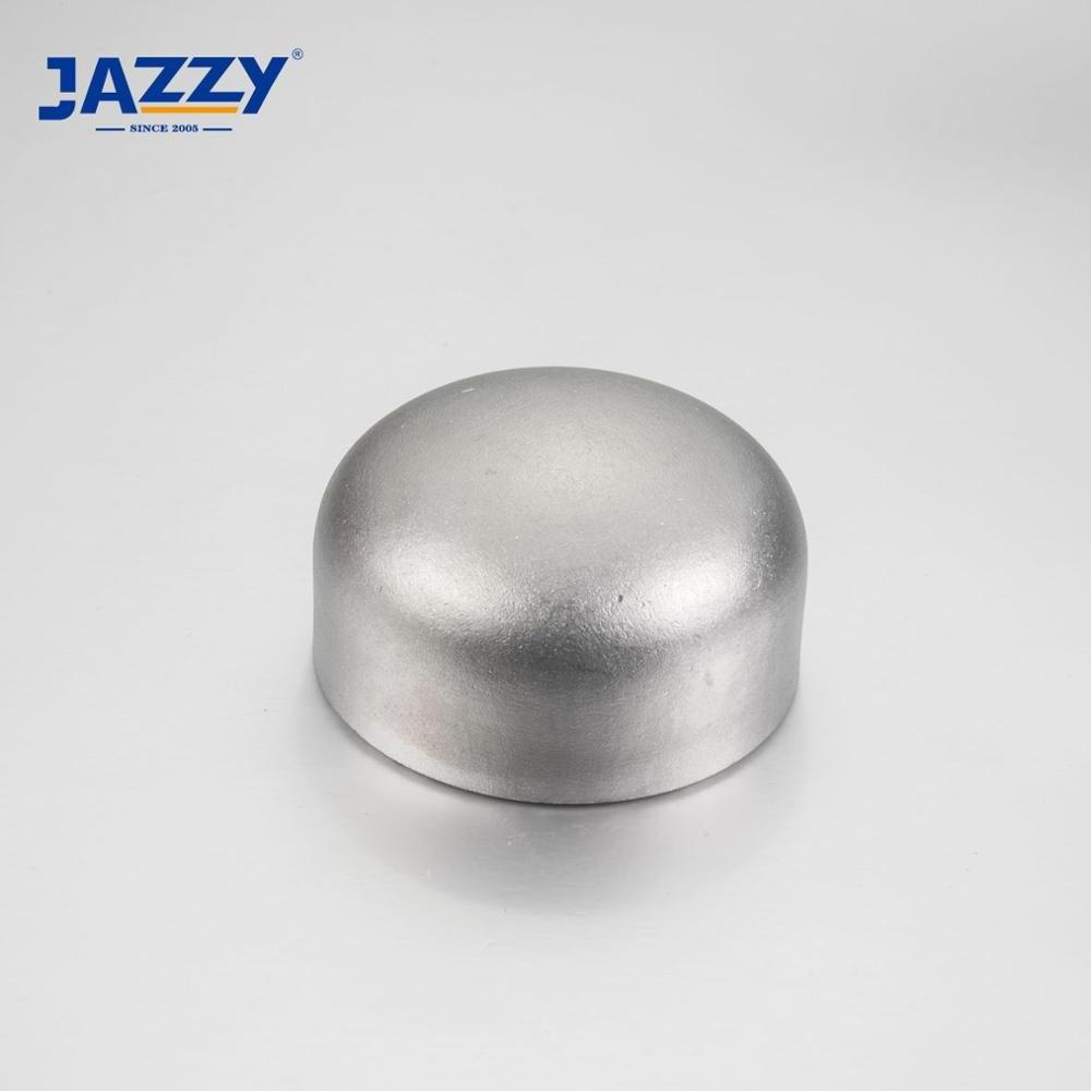 JAZZY ASME B16.9 MSS SP-43 AISI 304/304L/316/316L seamless stainless steel butt weld ss  pipe end cap