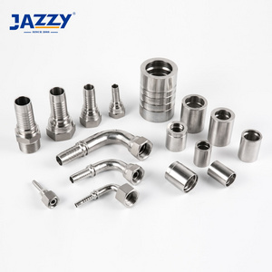 JAZZY Interlocking Ferrule BSP BSPT JIC ORFS Stainless Steel Hydraulic Hose Fitting Female Metal Banjo Fitting Hydraulic Fitting