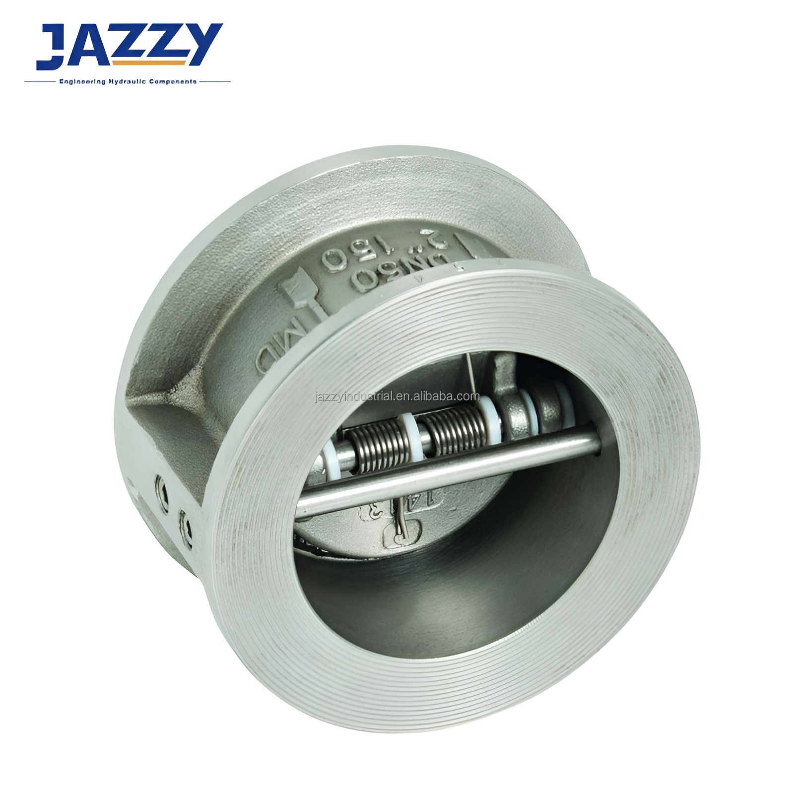 JAZZY Check valve Stainless Steel / Cast Iron Dual / Single Plate wafer check valve Class 150 PN10/16 Wafer Check Valve