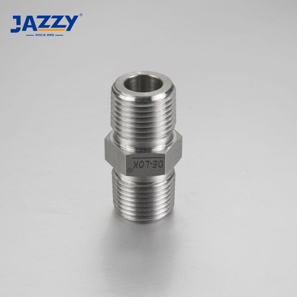 JAZZY Male thread stainless steel hexagonal nipple manufacturer