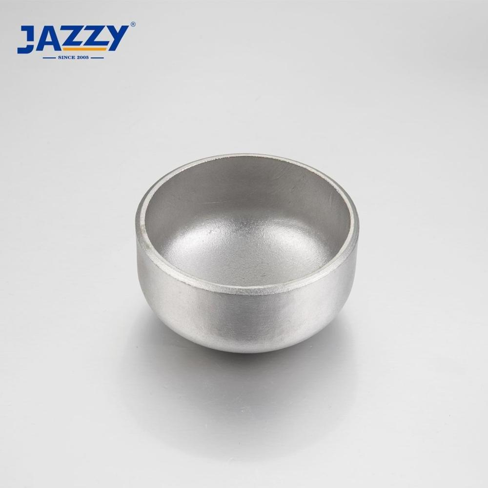 JAZZY ASME B16.9 MSS SP-43 AISI 304/304L/316/316L seamless stainless steel butt weld ss  pipe end cap