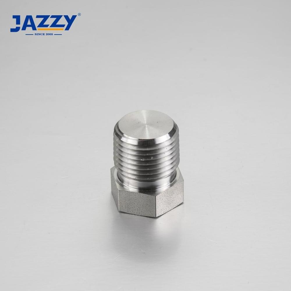 JAZZY Factory price stainless steel ASTM A182 F316L, ASTM A182F304 NPT / BSP Swagelok Typ Pipe Plug