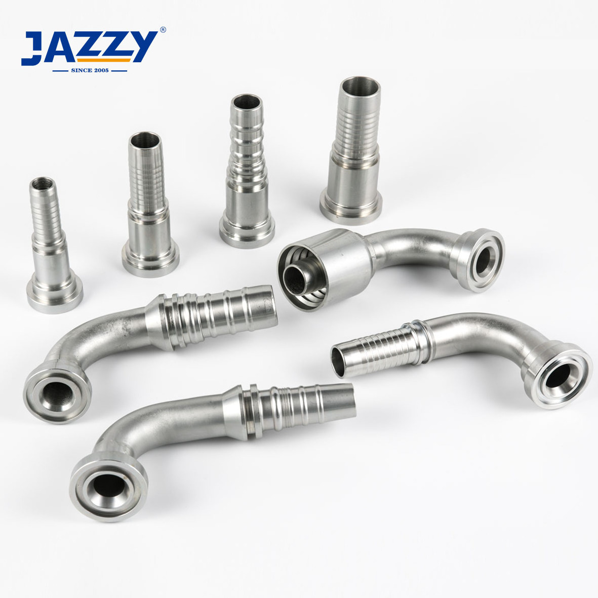 JAZZY Interlocking Ferrule BSP BSPT JIC ORFS Stainless Steel Hydraulic Hose Fitting Female Metal Banjo Fitting Hydraulic Fitting