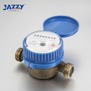 Jazzy plastic body dry dial single jet cold water meter for Potable Water