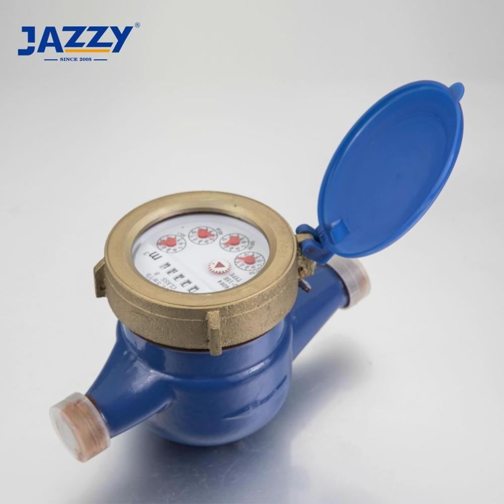 Jazzy plastic body dry dial single jet cold water meter for Potable Water