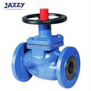 JAZZY DIN Non-Rising Stem Bellows Globe Valve Y-Type DIN Angle Pneumatic Diaphragm Adjusting Valve Bellows seal Globe Valve