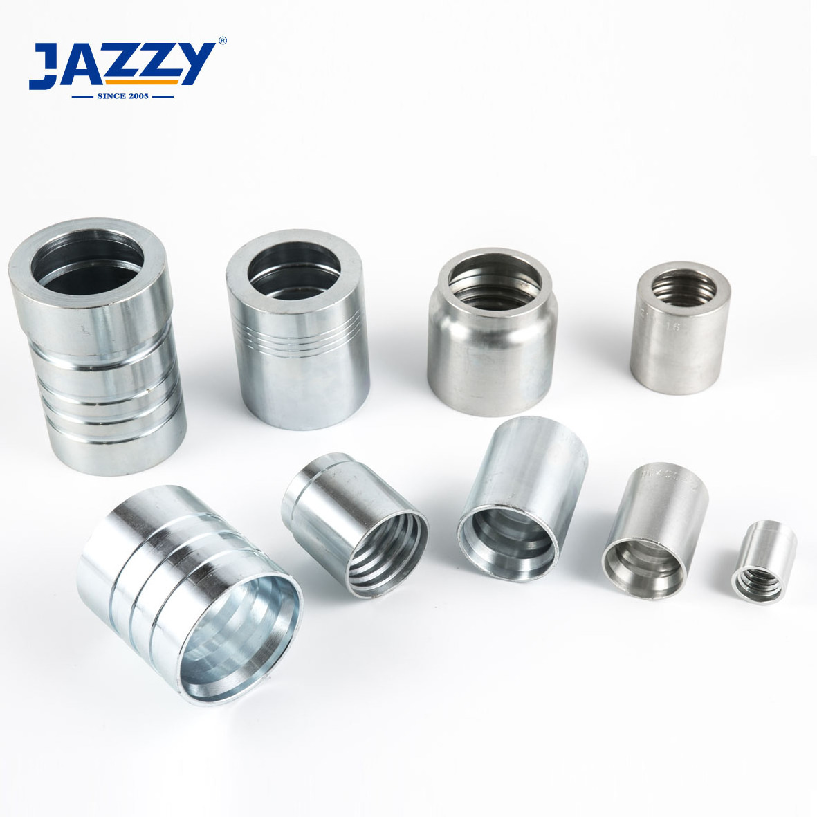 JAZZY Interlocking Ferrule BSP BSPT JIC ORFS Stainless Steel Hydraulic Hose Fitting Female Metal Banjo Fitting Hydraulic Fitting