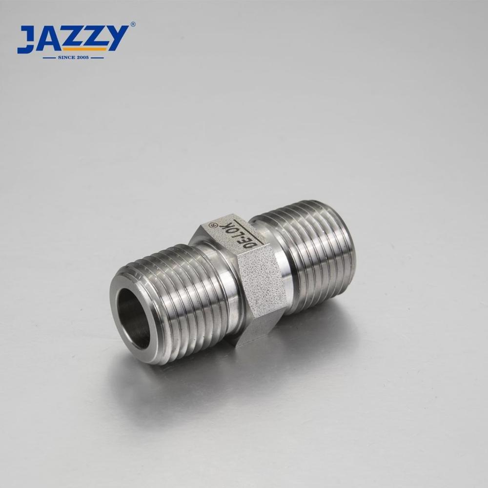 JAZZY Male thread stainless steel hexagonal nipple manufacturer