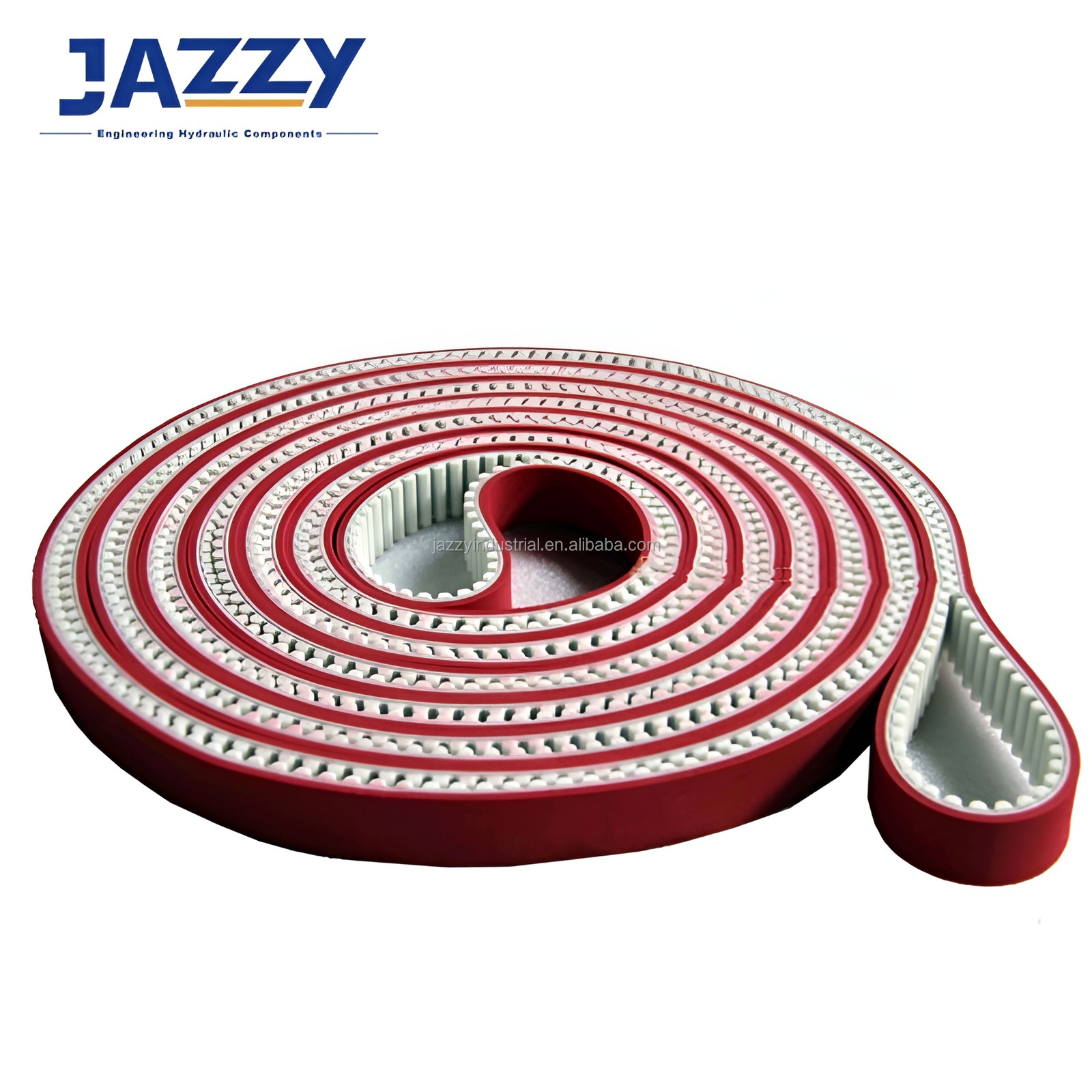 JAZZY Trapezoidal rubber timing belt pu timing HTD/STD/RPP Arc tooth Double-sided Ribbed Rubber flat Synchronous Timing Belt