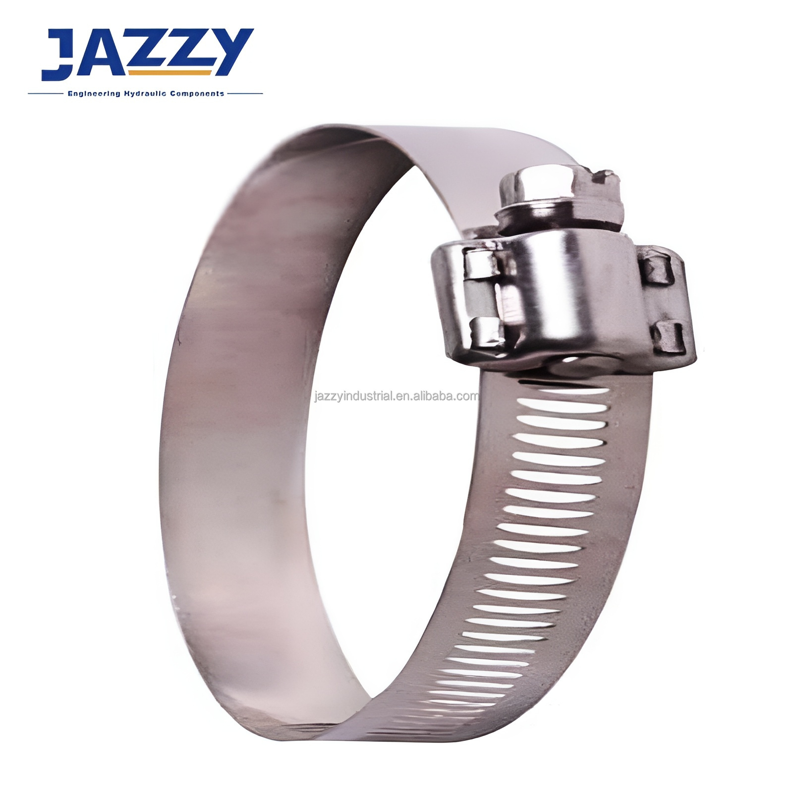 JAZZY Pear Shaped Hinged Pipe Clamp with solid screw nut hollow heavy T-type spring throat German throat clamp Hose clamp