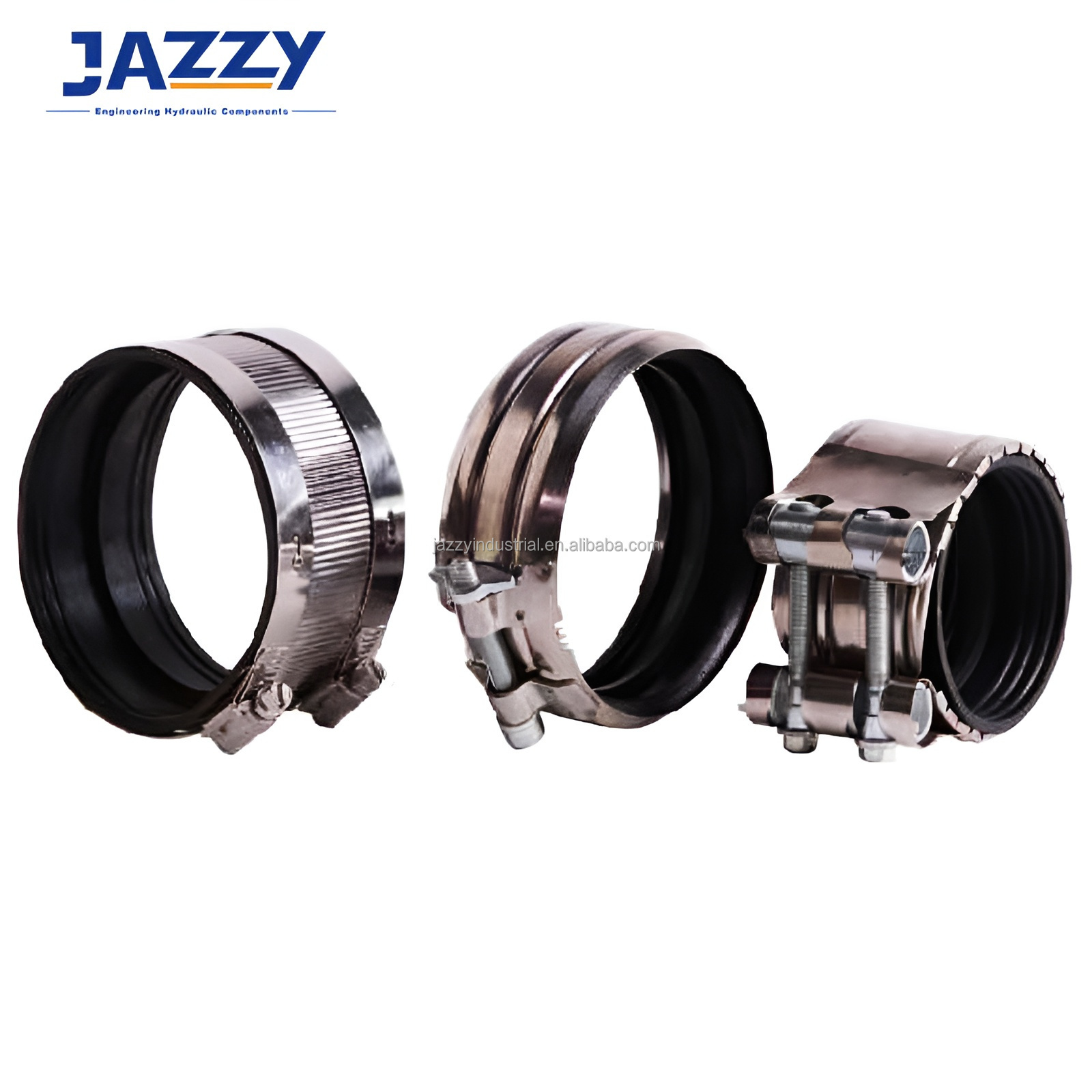 JAZZY Pear Shaped Hinged Pipe Clamp with solid screw nut hollow heavy T-type spring throat German throat clamp Hose clamp