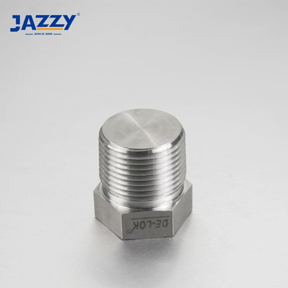 JAZZY Factory price stainless steel ASTM A182 F316L, ASTM A182F304 NPT / BSP Swagelok Typ Pipe Plug