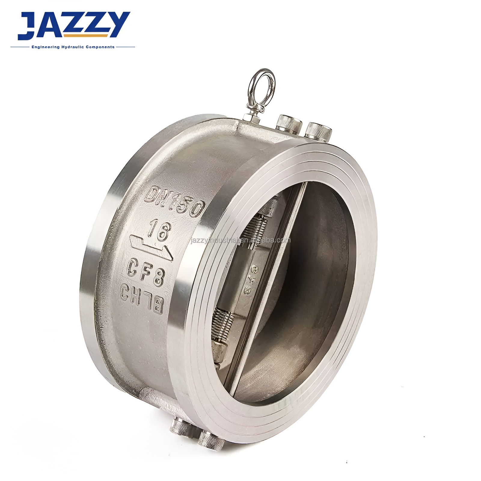 JAZZY Check valve Stainless Steel / Cast Iron Dual / Single Plate wafer check valve Class 150 PN10/16 Wafer Check Valve