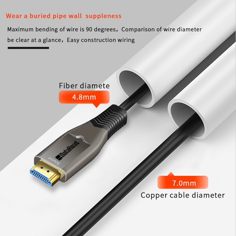 Hdmi Aoc Cable Supply 15M 50M 100M 200M Hdmi Roll TV Transmitter Support 4K*2K\/60Hz AOC 4K Active Optical Fiber HDMI Cable