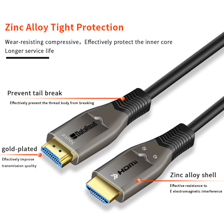 Hdmi Aoc Cable Supply 15M 50M 100M 200M Hdmi Roll TV Transmitter Support 4K*2K\/60Hz AOC 4K Active Optical Fiber HDMI Cable