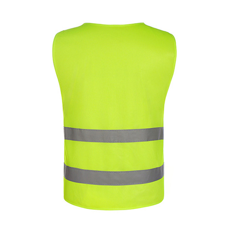 Work Cycling Runner Surveyor Volunteer Yellow Reflective High Visibility  Men Women Silver Strip 120 gram Safety Reflector Vest