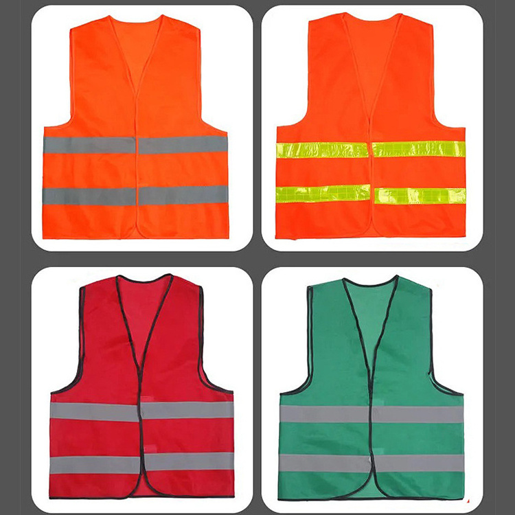 Work Cycling Runner Surveyor Volunteer Yellow Reflective High Visibility  Men Women Silver Strip 120 gram Safety Reflector Vest