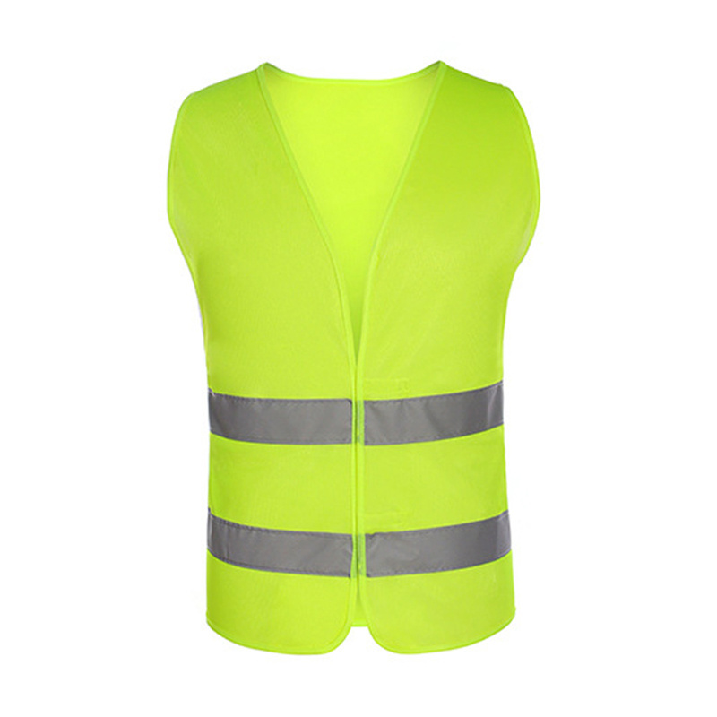 Work Cycling Runner Surveyor Volunteer Yellow Reflective High Visibility  Men Women Silver Strip 120 gram Safety Reflector Vest