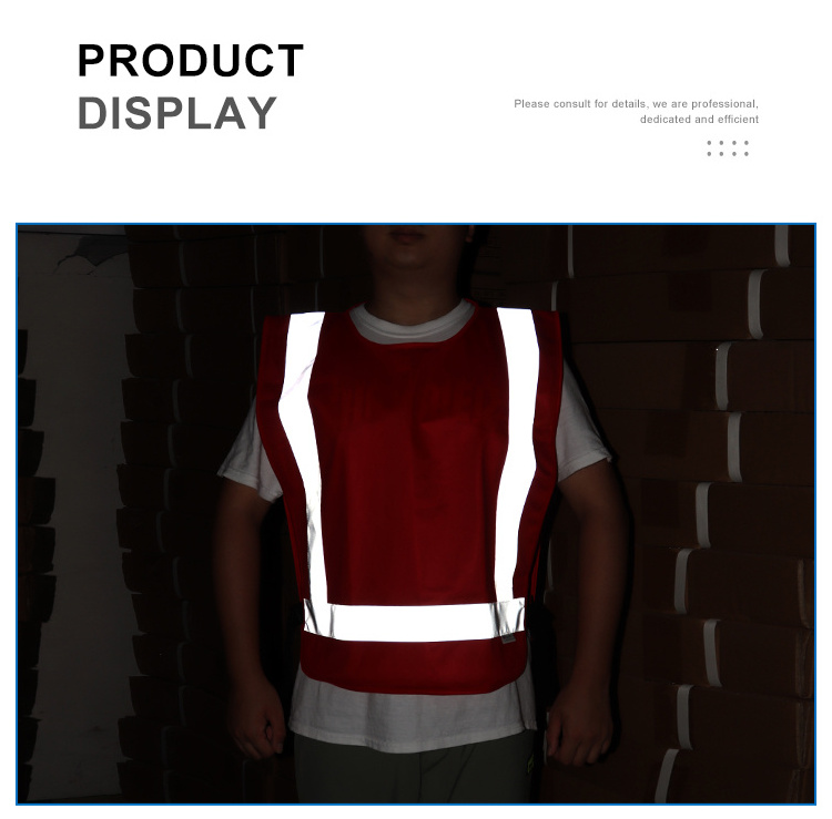 High Visibility 100% Polyester Reflective tape 5 CM Accept  Customization 3M Reflective Vest