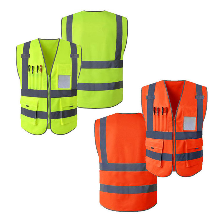 Wholesale Road Safety High Visibility Reflective Vest, Hot Selling Road Safety Equipment Custom Safety Vest