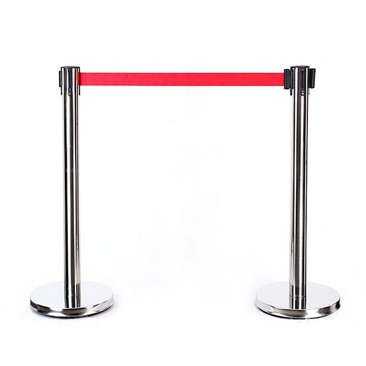 Stainless Steel Railing Stand Stanchion Railing Queue Stand Crowd Control Rope Stanchion Queue Manage Post