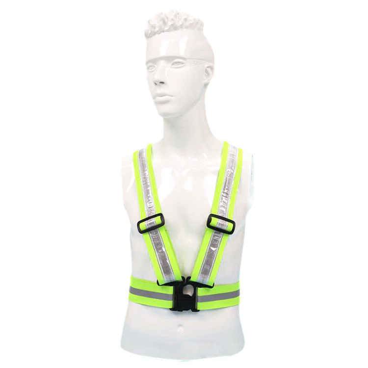 Women Men Night Running Jogging Walking Cycling Motorcycling  Adjustable USB Rechargeable Reflective Safety LED Vest