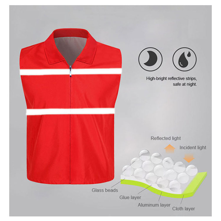 Customizable Volunteer Reflective Vest for High Reflective Safety