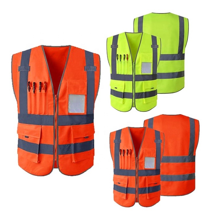 Reflective vest Reflective Vest Jacket Strip Yellow Mesh Fabric For Safety Vest Reflective Clothing