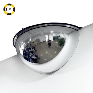 180 degree half acrylic safety full dome convex mirror