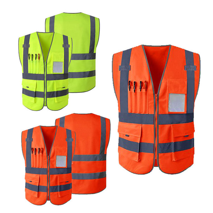 Wholesale Road Safety High Visibility Reflective Vest, Hot Selling Road Safety Equipment Custom Safety Vest