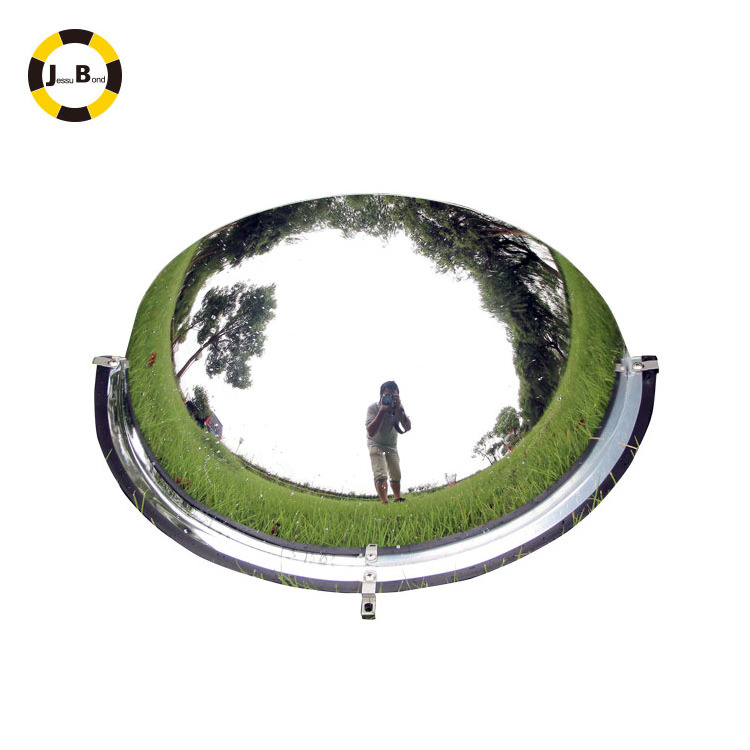 180 degree half acrylic safety full dome convex mirror