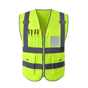 Wholesale Road Safety High Visibility Reflective Vest, Hot Selling Road Safety Equipment Custom Safety Vest