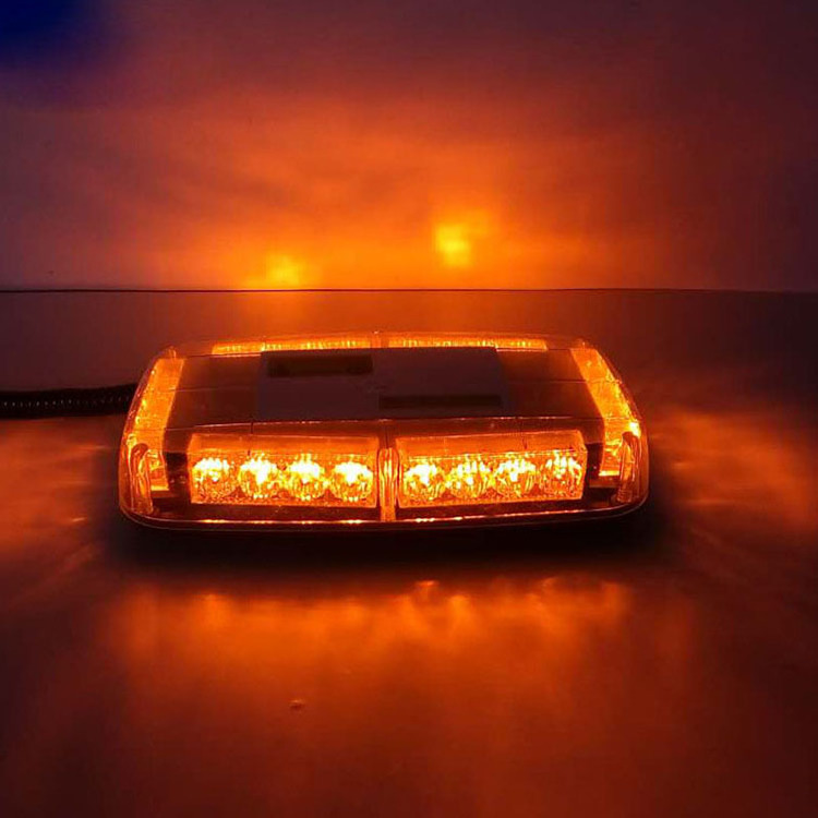 Led Emergency Beacon Rotating Magnetic Car Roof Warning Engineering Yellow Strobe Lights