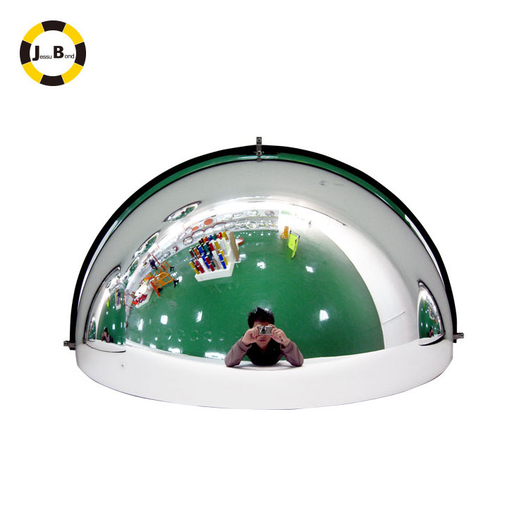 180 degree half acrylic safety full dome convex mirror