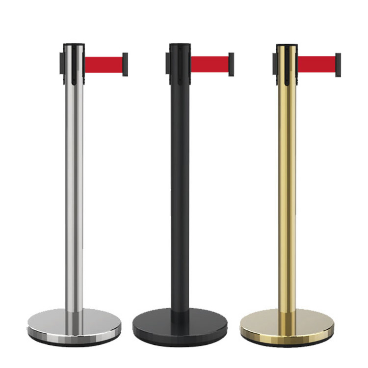 Stainless Steel Railing Stand Stanchion Railing Queue Stand Crowd Control Rope Stanchion Queue Manage Post