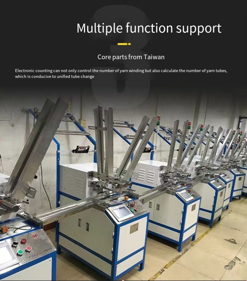 Automatic computer control Filament Bobbin winding Machine yarn Bobbin ...