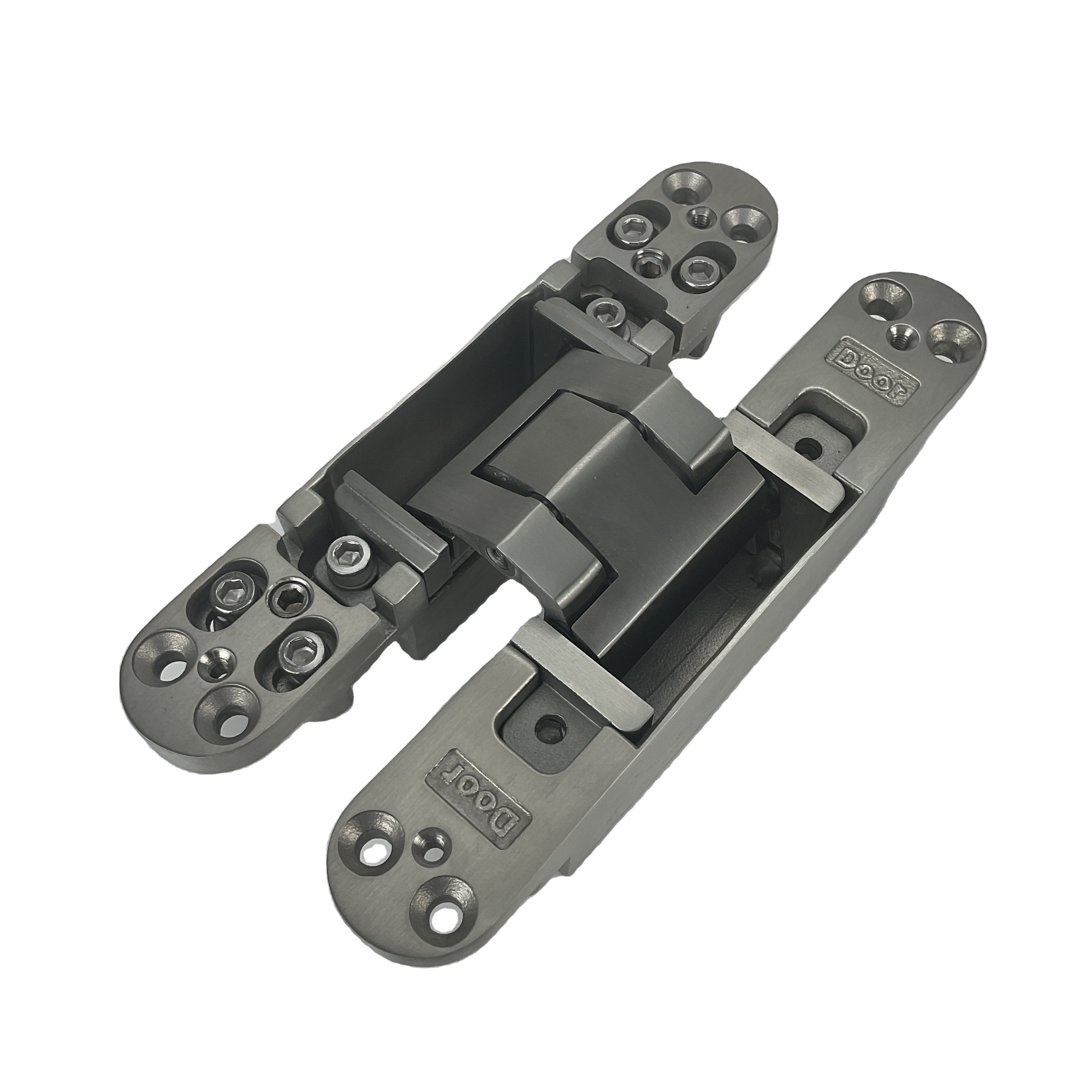 GD120  sus 304 stainless steel adjustable gate hinges snap closing semi concealed invisible hidden hinges