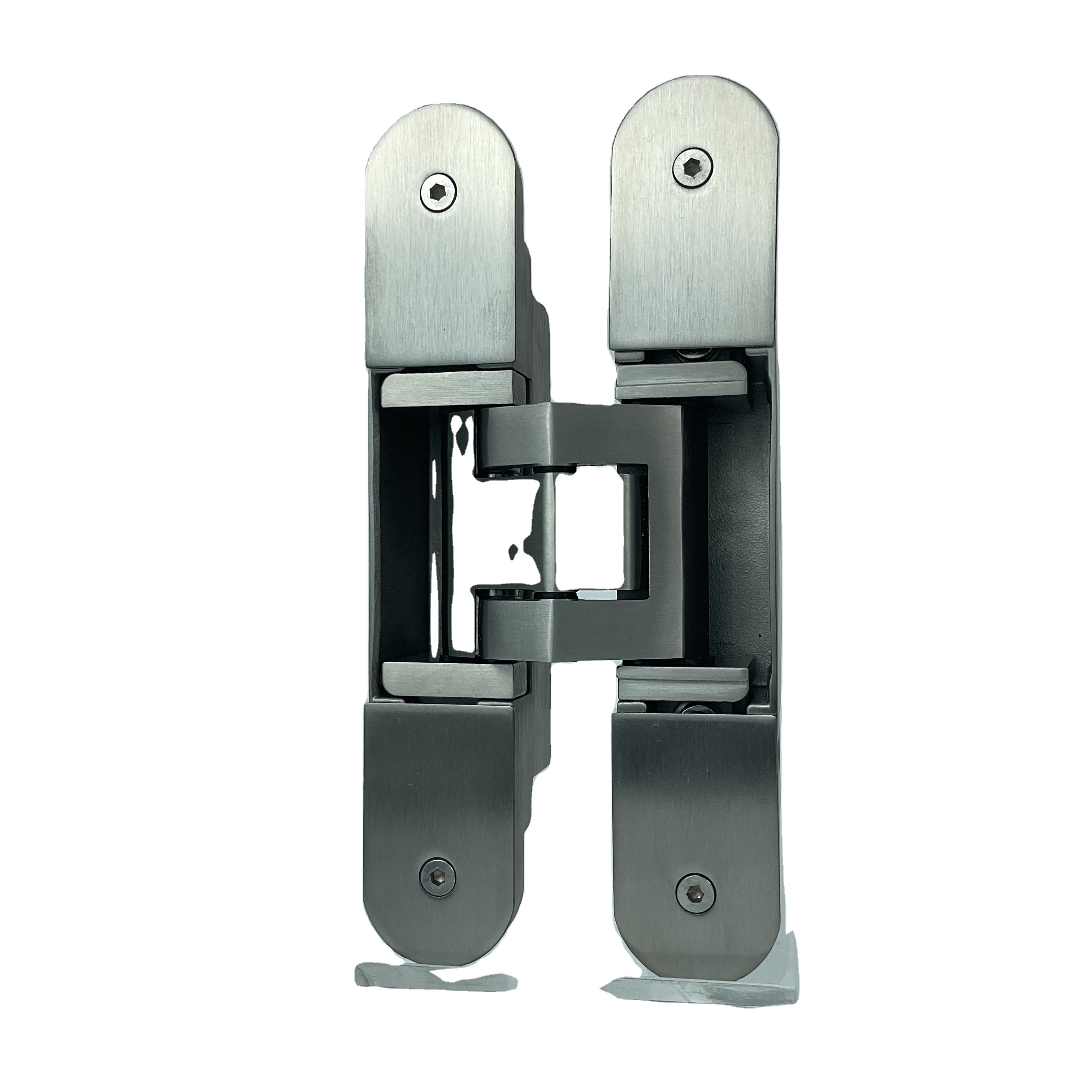 GD120  sus 304 stainless steel adjustable gate hinges snap closing semi concealed invisible hidden hinges