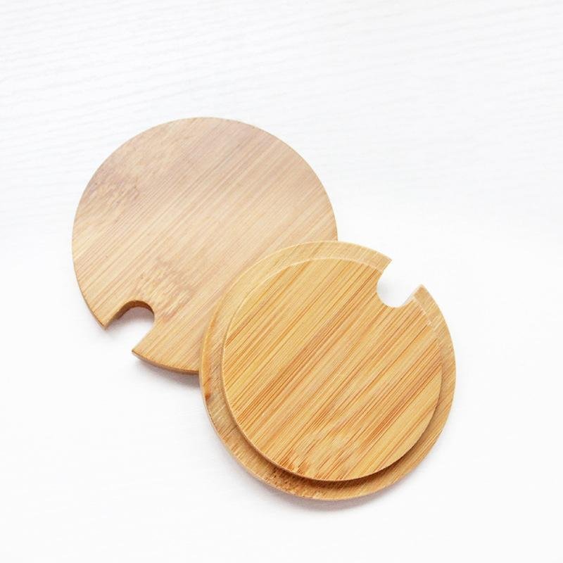 Bamboo cup lid for beer/ ice coffee cover multi-functional lid a smart and flexible product high quality