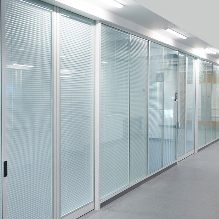 Partition Wall Decorative Clear Glass Double Glazed Tempered Glass for Office   Furniture Morden