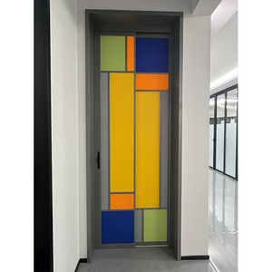 Fashion 2024 Aluminium Frame Interior Exterior Tempered Glass Casement PD Door