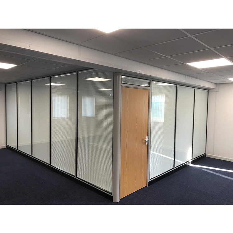 Partition Wall Decorative Clear Glass Double Glazed Tempered Glass for Office   Furniture Morden